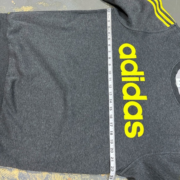 Adidas Originals Pull Over Crew Neck Sweater G69724 Large Grey Yellow - Picture 5 of 7